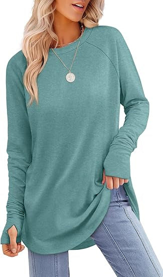Women's casual long sleeve t-shirt with modern cut Lune London