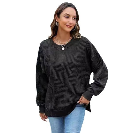 Women's Oversized Sweatshirt with Textured Design Moon London