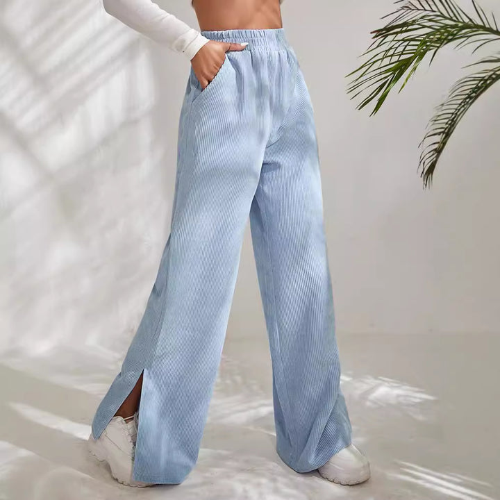 Lune London Wide Ribbed Pants for Women