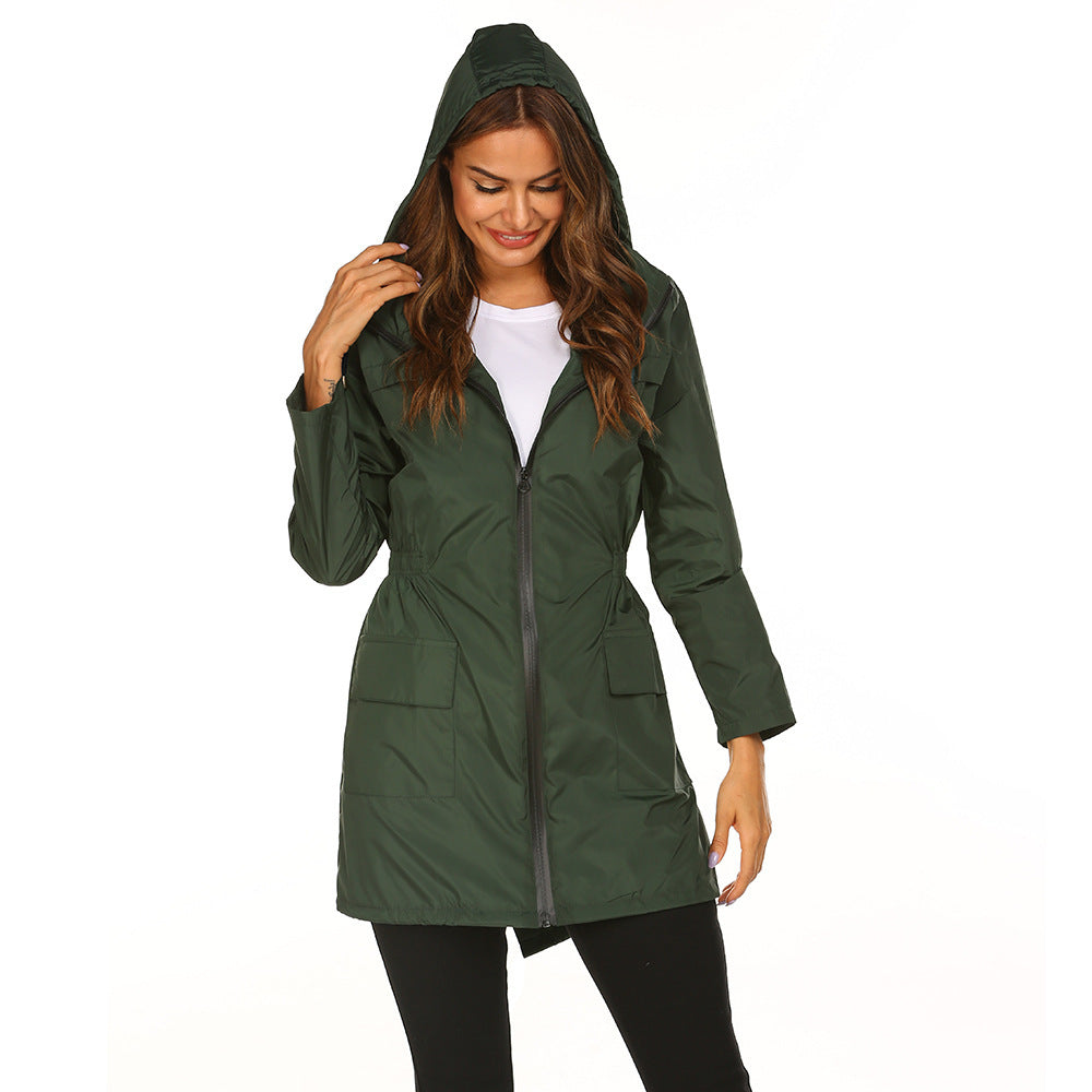 Practical leisure jacket for women with adjustable waist and large pockets Lune London