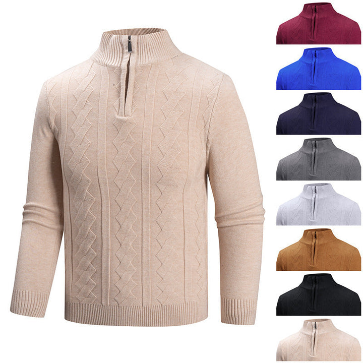 Lune London | Men's knitted sweater with high collar