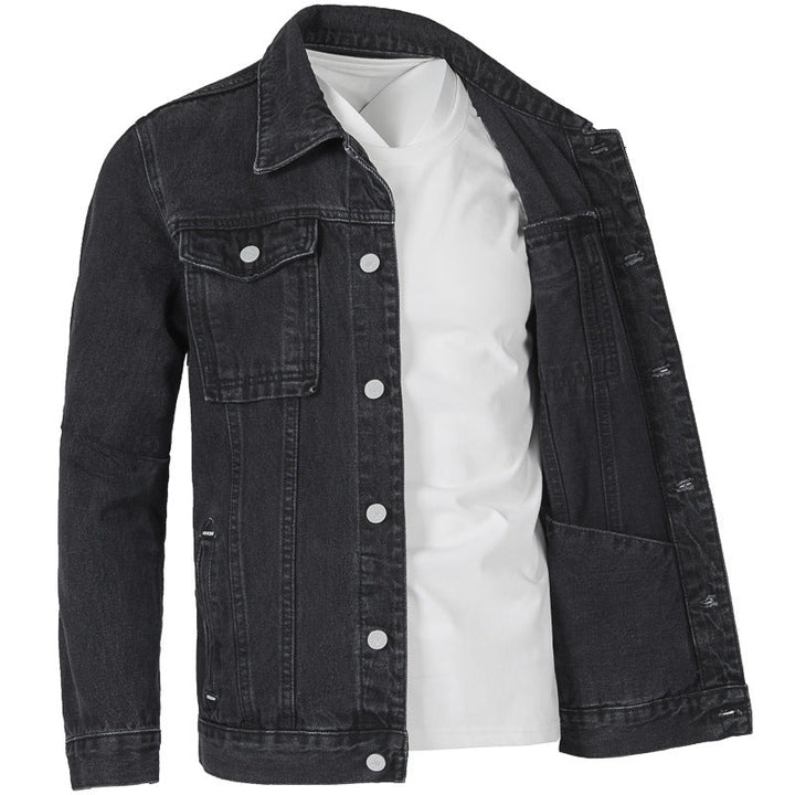 Men's Jeans Jacket In Modern Slim-Fit Design with Practical Pockets and Sturdy Rivets Lune London
