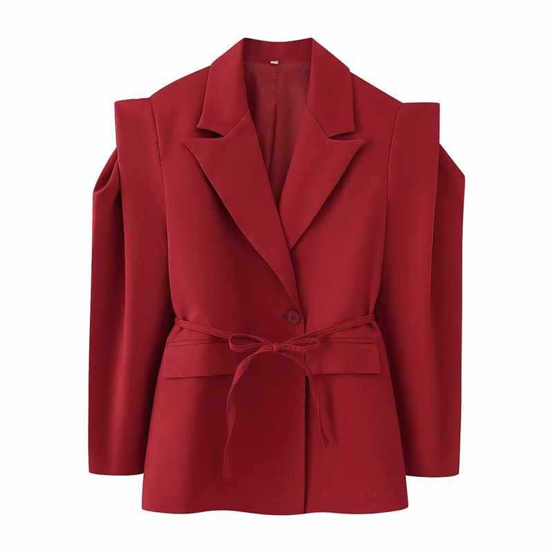 Casual blazer for women with a fitted cut and tie belt Lune London
