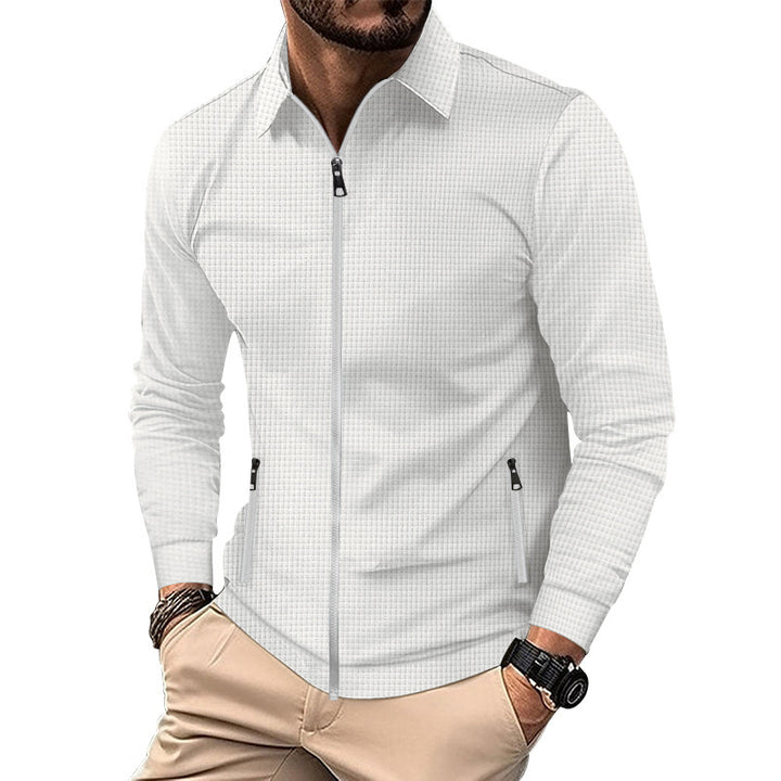 Lightweight transition jacket for men with a practical zipper Lune London