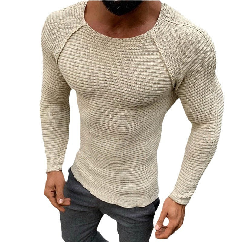 Trendy knitted sweater for men with textured design Lune London