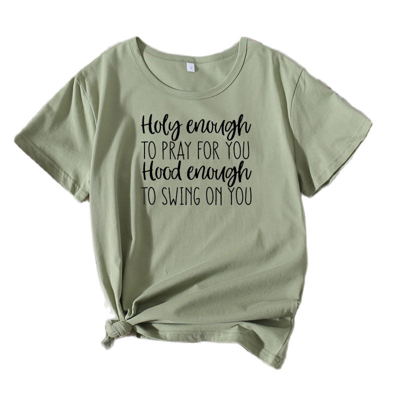 Women Casual Graphic T-shirt Inspiring Lune London