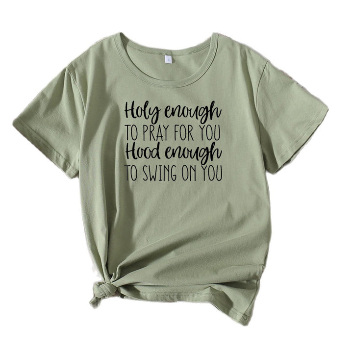 Women Casual Graphic T-shirt Inspiring Lune London
