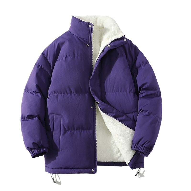 Ladies warming down coat with high collar and side pockets Lune London