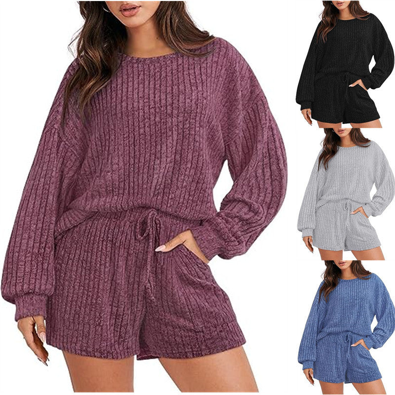 Lune London Women's Comfortable Ribbed Lounge Set