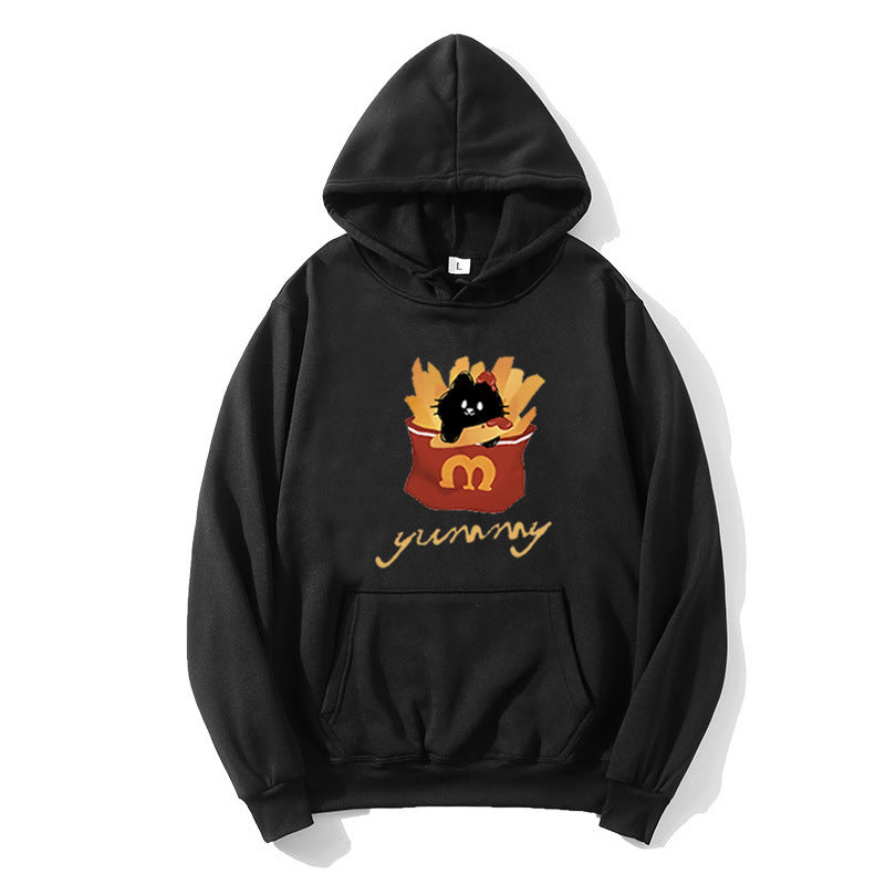 Women's hoodie with creative cat design Chic & Stil