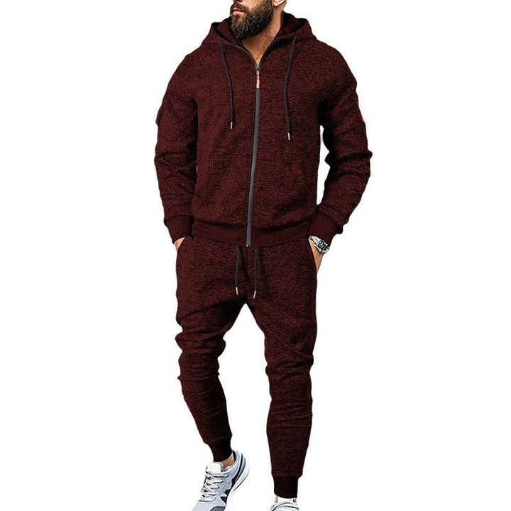 Men's Hooded Sports Tracksuit with Functional Zip Pockets Lune London