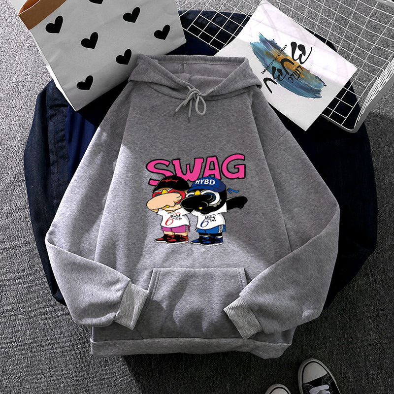 Women's hoodie with funny cartoon design Chic & Stil