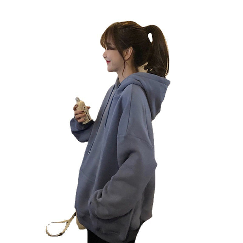 Women's cozy oversized hoodie with high collar and practical kangaroo pockets Lune London