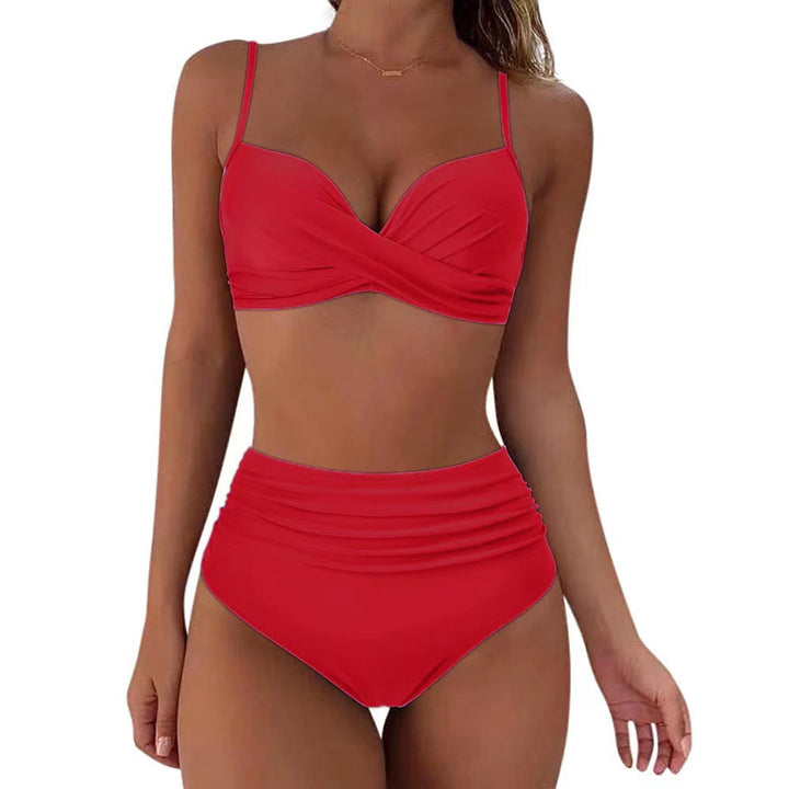 Woman High-waisted Twisted Bikini Set Lune London