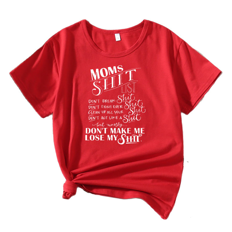 Women Casual Graphic T-shirt Lune London 1751262401