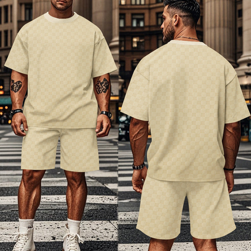 Casual set for men with oversized t-shirt and shorts Lune London