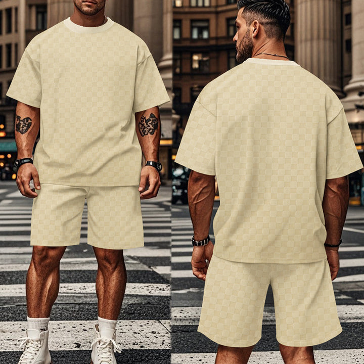 Casual set for men with oversized t-shirt and shorts Lune London