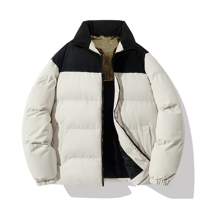 Insulated quilted jacket for men with a high collar and practical pockets Lune London