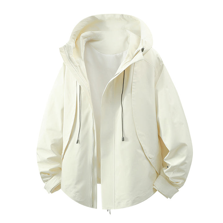 Women's windproof transition jacket with hood and adjustable drawstring Lune London