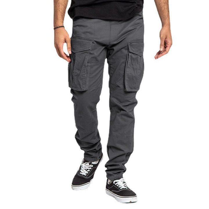Men's cargo pants with multifunctional pockets and elastic waistband Chic and style
