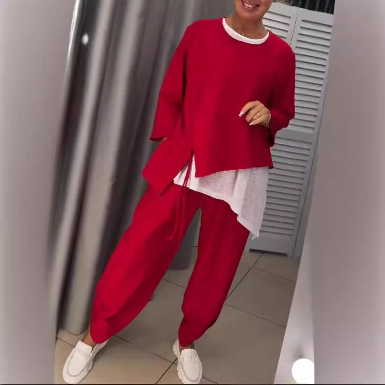 Ladies casual lounge set with stylish accents Lune London