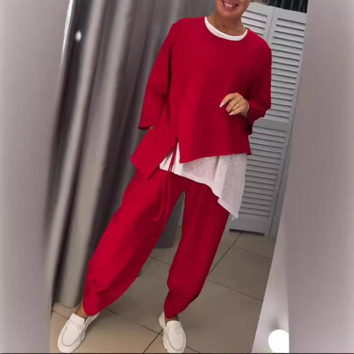 Ladies casual lounge set with stylish accents Lune London