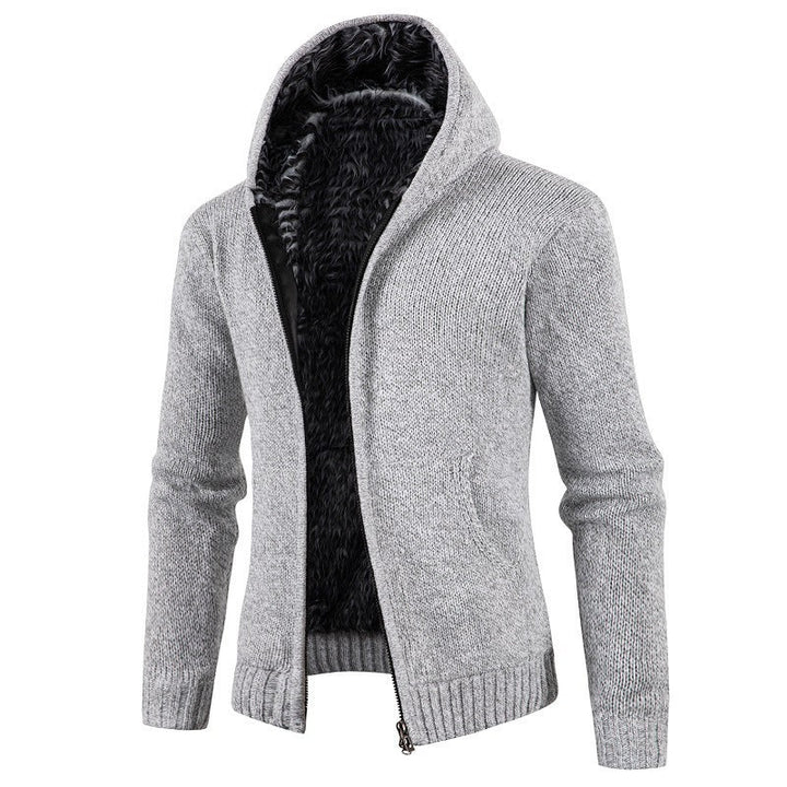 Men's Cardigan with Hood and Soft Inner Lining Lune London