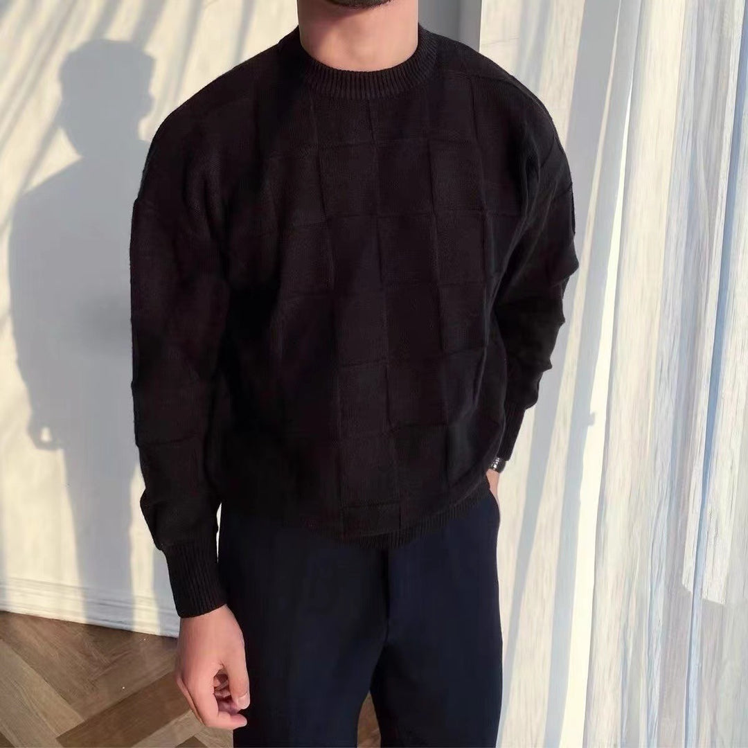 Casual men's sweater with textured design Lune London