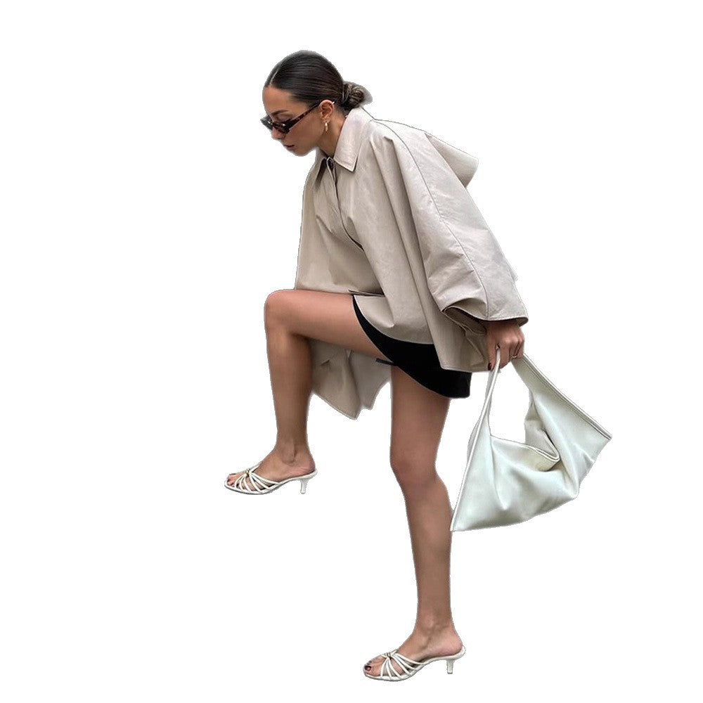 Casual transition jacket for women with fashionable cape sleeves Lune London