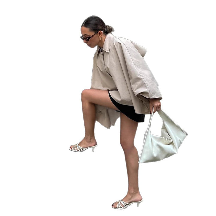 Casual transition jacket for women with fashionable cape sleeves Lune London