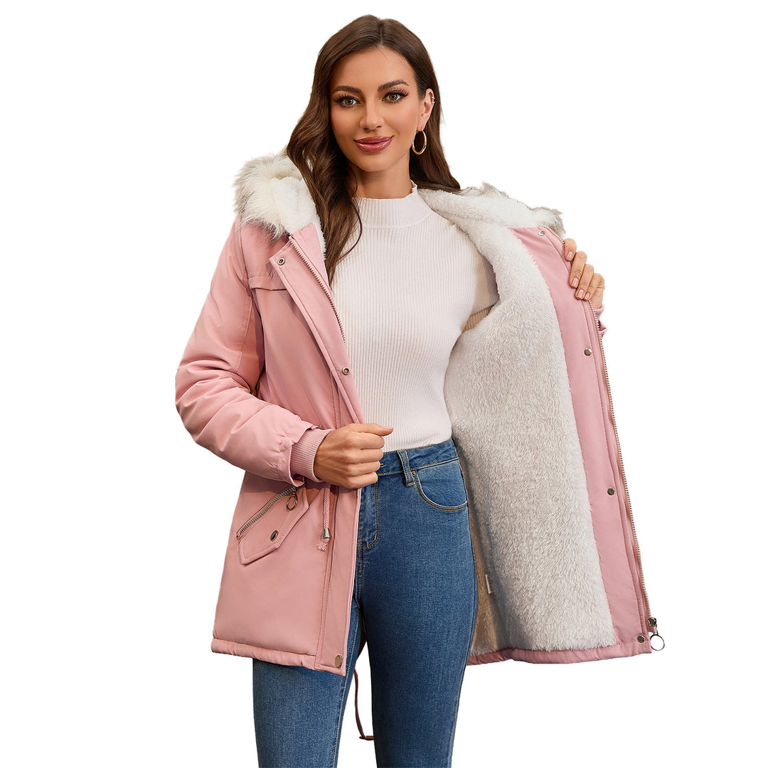 Women's outdoor jacket lined with removable hood Lune London