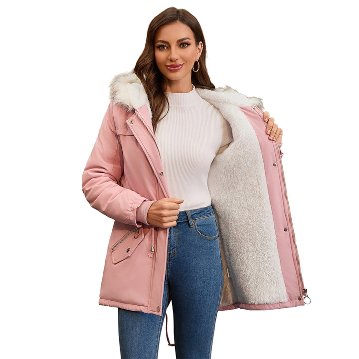 Women's outdoor jacket lined with removable hood Lune London
