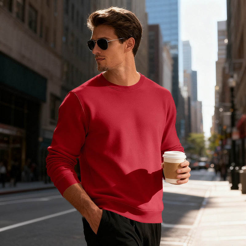 Men's casual sweatshirt with modern cut and comfortable cotton blend Chic and style