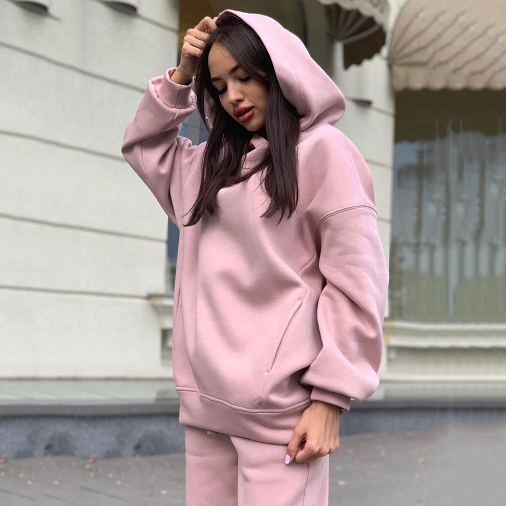 Lune London Comfortable Hooded Sweatpants Set for Women