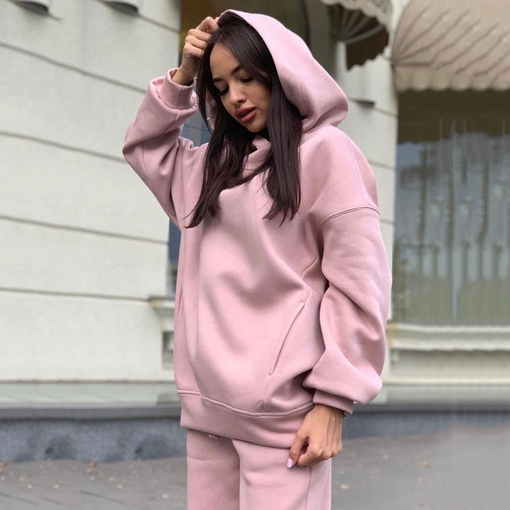 Lune London Comfortable Hooded Sweatpants Set for Women