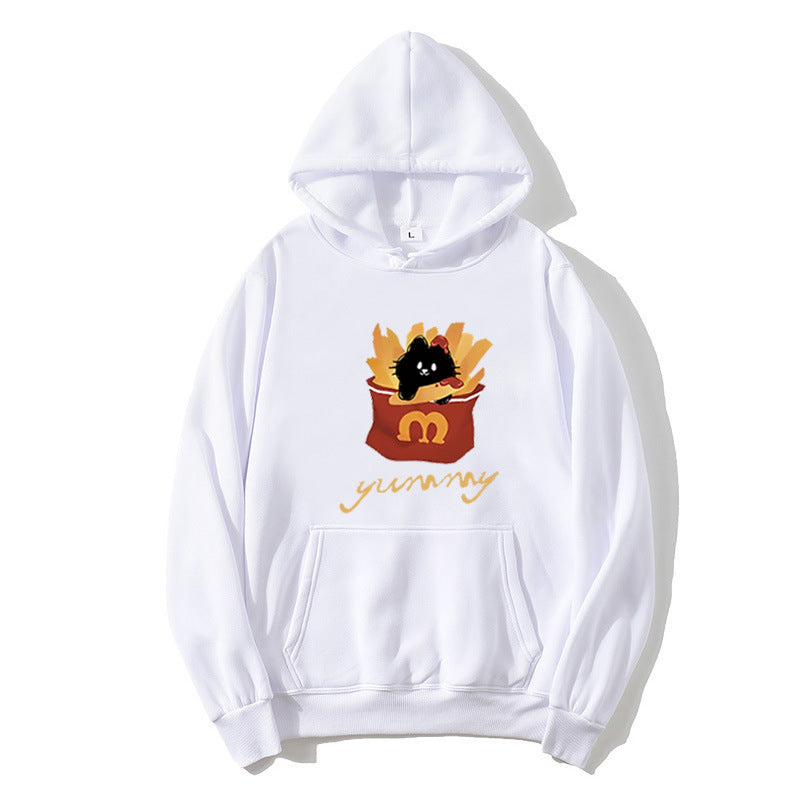 Women's hoodie with creative cat design Chic & Stil