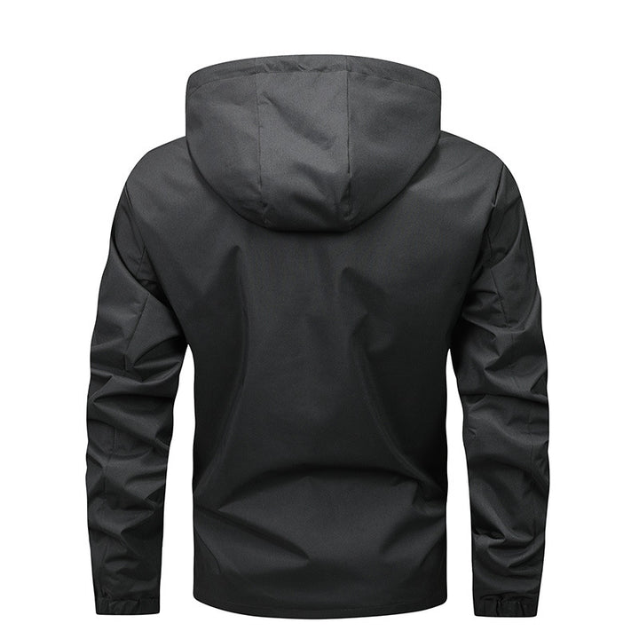 Lightweight waterproof jacket for men with innovative hood system Lune London