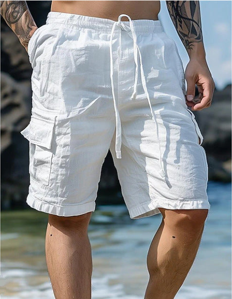 Men's cargo shorts with multiple pockets Lune London