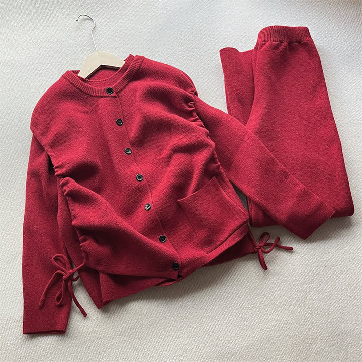 Cozy knit jacket for women with practical pockets and button closure Lune London