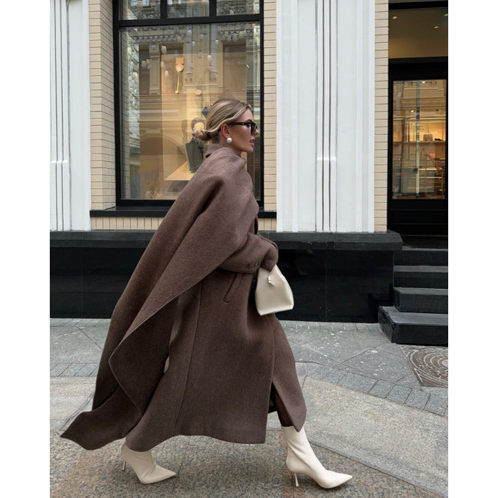 Ladies Coat Capes Elegant in High Quality Wool Blend Lune London
