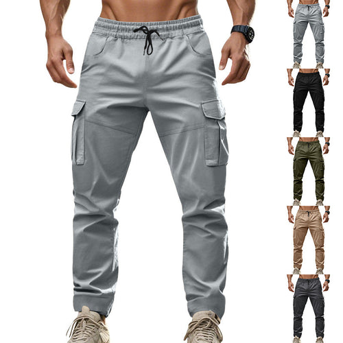 Lune London | Men's cargo pants with functional side pockets and elastic waistband