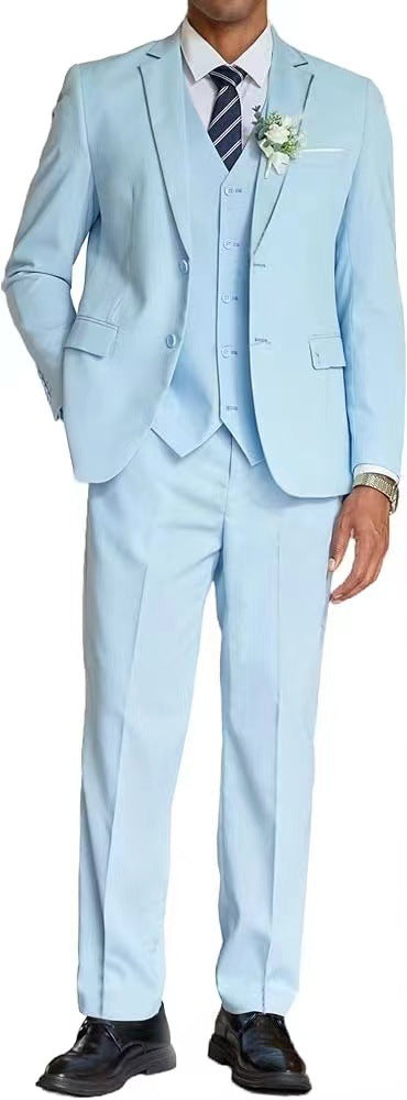 elegant suits for men made of three pieces with fine material and a modern fit Lune London