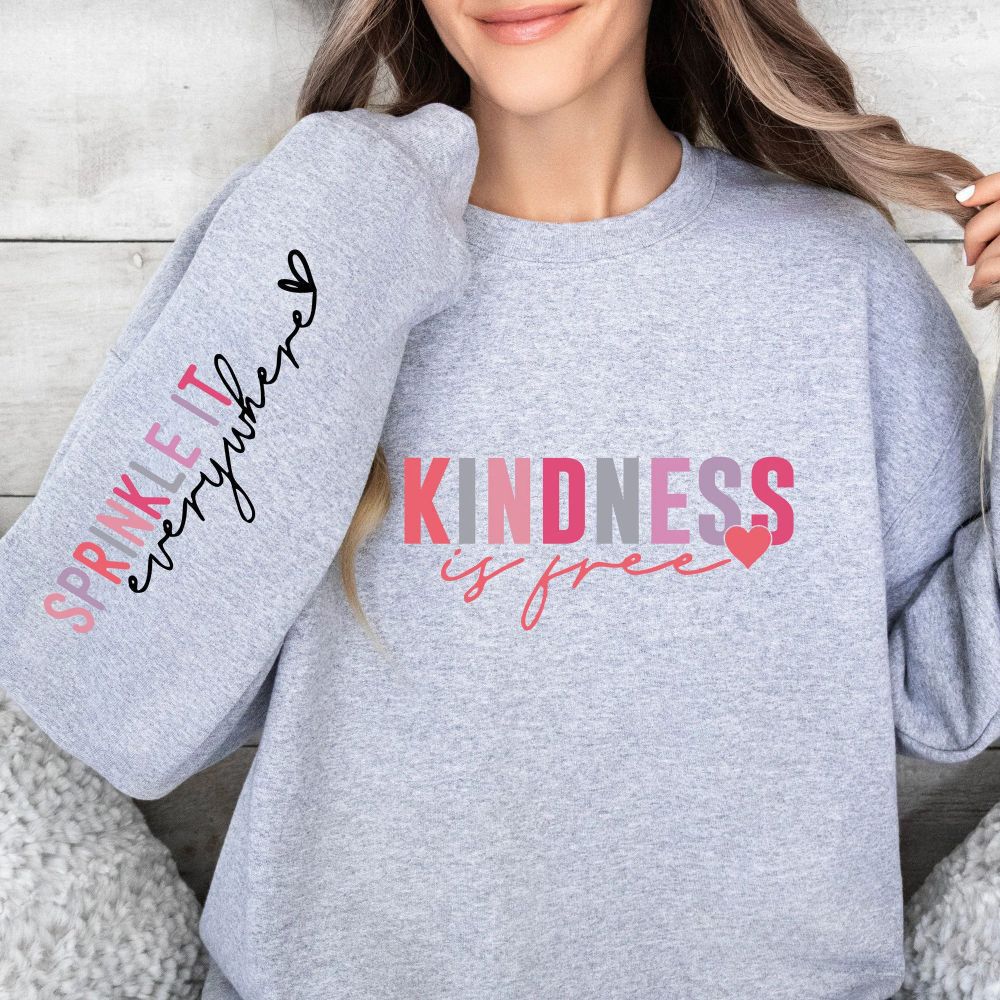 Women’s sweatshirt with inspirational lettering and comfortable fit Lune London