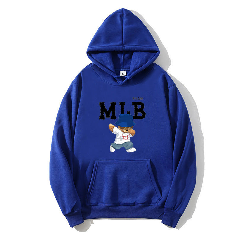 Ladies hoodie with creative animal and lettering design Chic & Stil