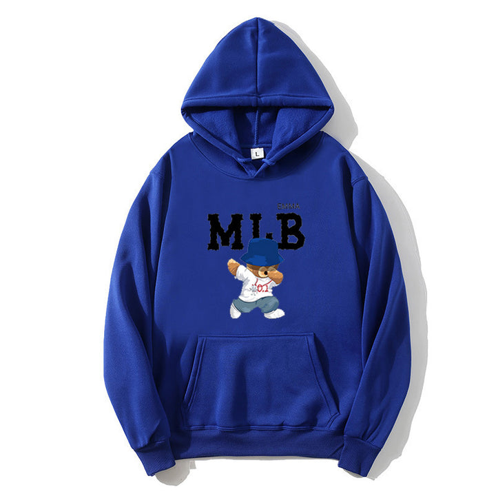 Ladies hoodie with creative animal and lettering design Chic & Stil