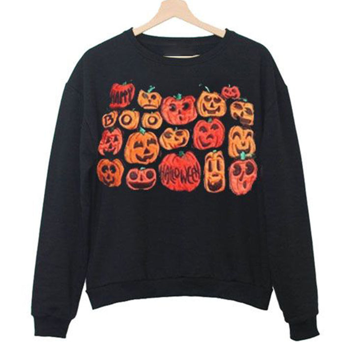 Women's sweatshirt with Halloween Lune London pattern
