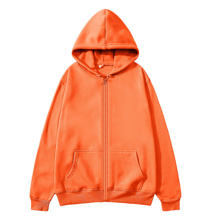 Hooded jacket for women with full zipper and practical front pockets Lune London