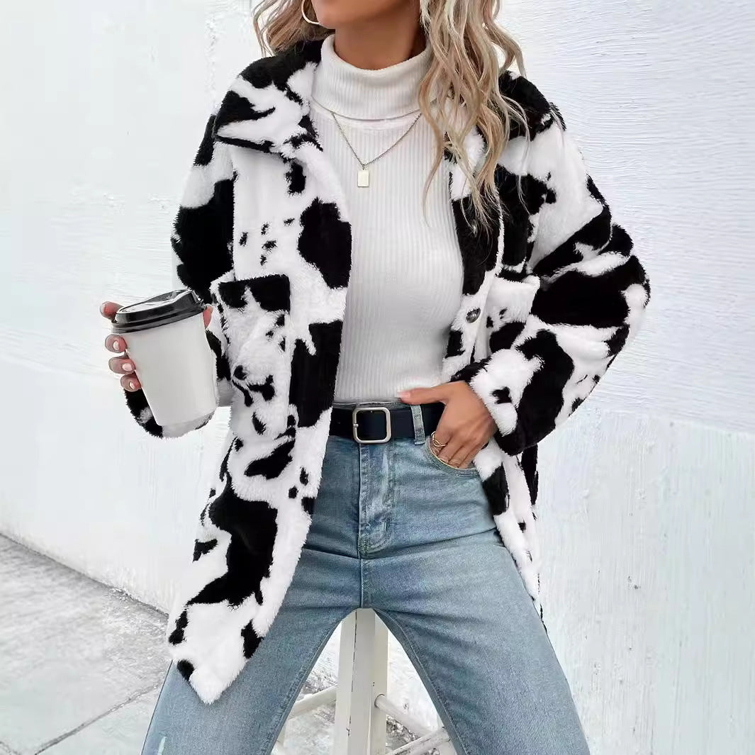 Ladies Soft Checkered Jacket Lune London