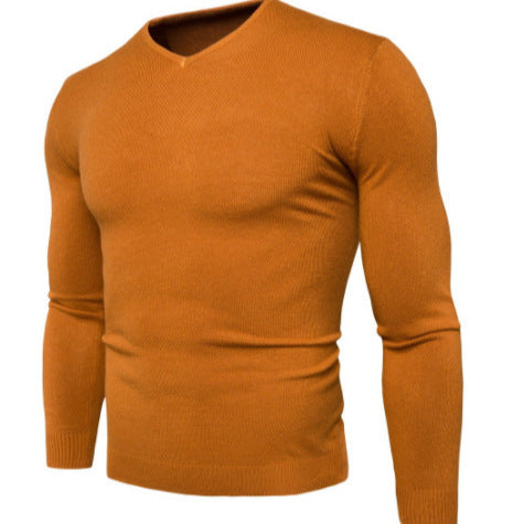 High quality V-neck men's sweater in cotton Lune London