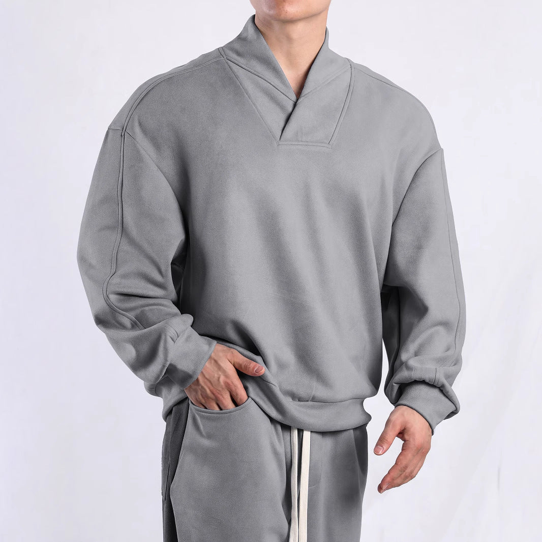 Women's sweater with modern high collar and relaxed cut Lune London